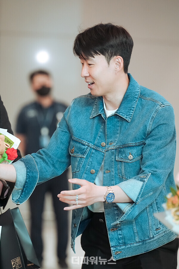 손흥민,인천국제공항입국