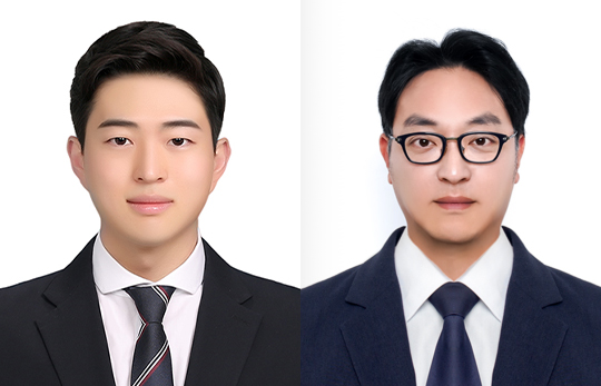 (왼쪽부터) 동국대 노경무 화학공학과 박사과정생, 김교범 지도교수. 사진=동국대