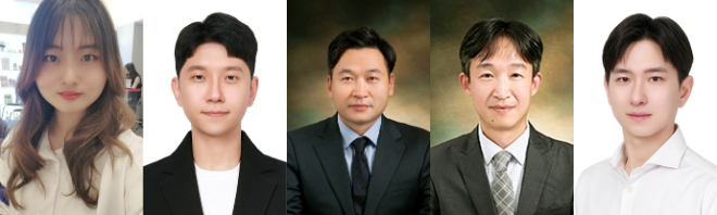 (왼쪽부터) 이원우 박사, 박홍수 박사, 이호진 교수, 박창근 교수, 홍순기 교수. 사진=숭실대