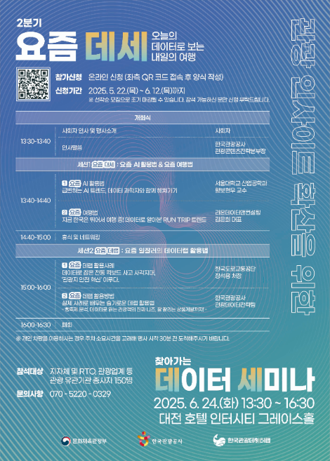 한국관광공사, 데이터 트렌드 전하러 대전으로! ‘요즘 데세’ 개최