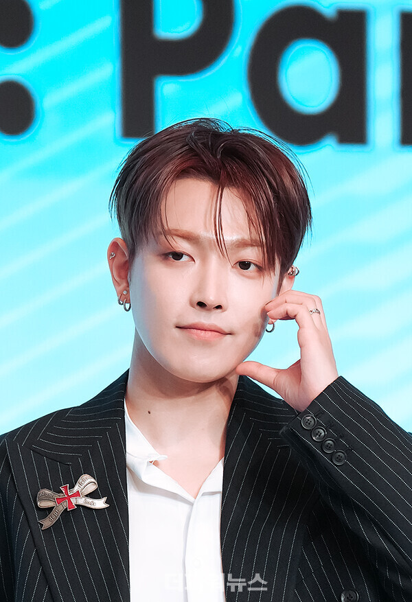 에이티즈홍중,미니12집'GOLDENHOUR:Part.3'발매기념기자간담회