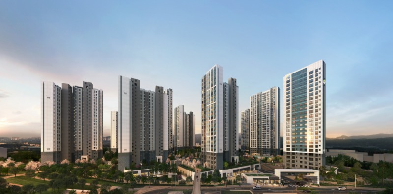 신분평 더웨이시티 제일풍경채 투시도.(사진=제일건설)