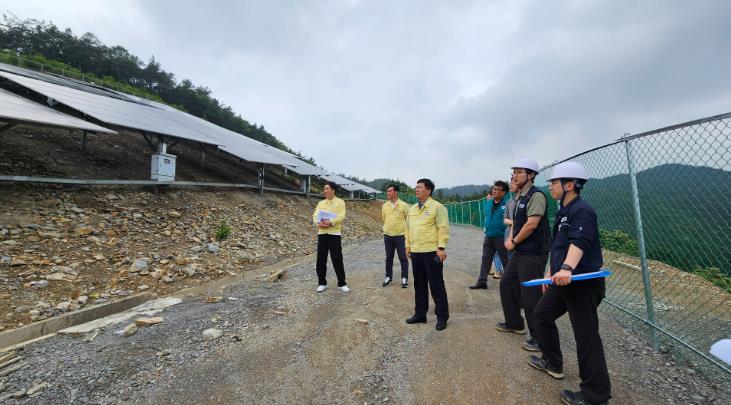 여름철 장마 대비 재해우려지역 현장 점검 모습