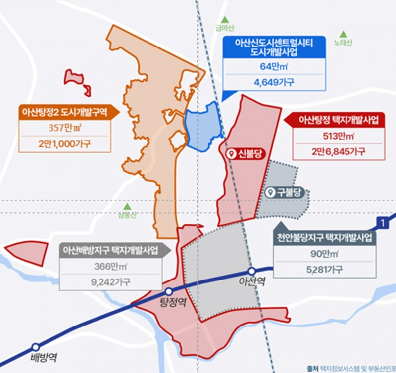 ‘천안의 강남’ 불당지구 옆 도시·택지개발 속속 진행