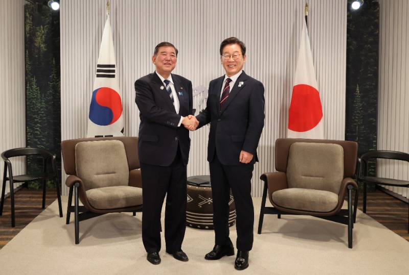 이재명 대통령, 이시바 일본 총리와 한일 정상회담(사진=연합뉴스)