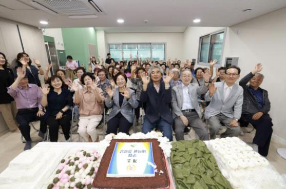 구립 새락골경로당 개소식 모습