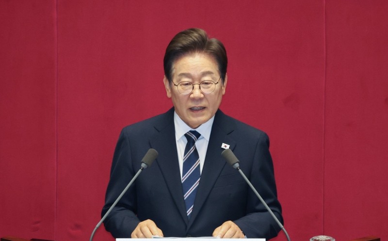 첫 국회 시정연설하는 이재명 대통령(사진=연합뉴스)