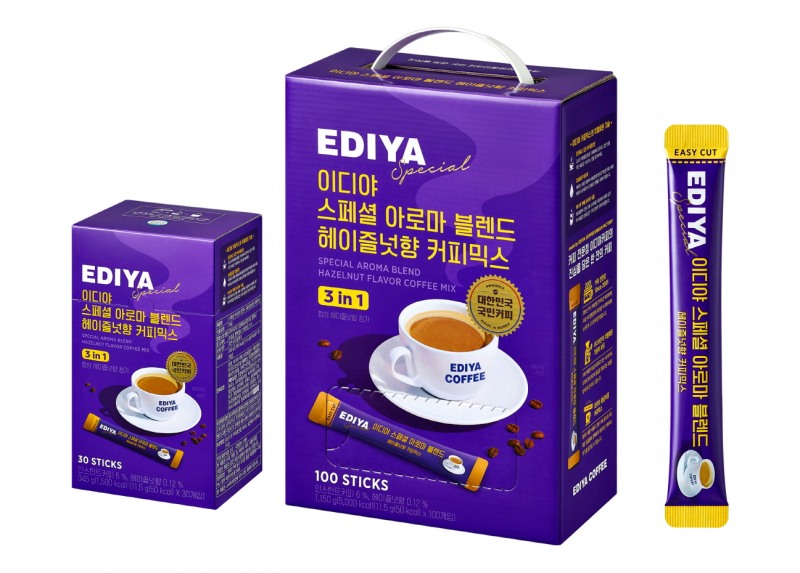 이디야커피, ‘스페셜 아로마 블렌드 헤이즐넛 향 커피믹스’ 선보여
