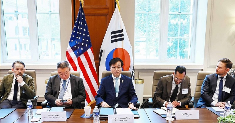 미국 상공회의소 라운드테이블(사진=연합뉴스)