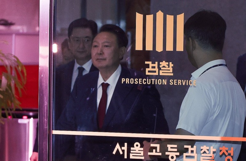 조사 마친 윤석열 전 대통령(사진=연합뉴스)