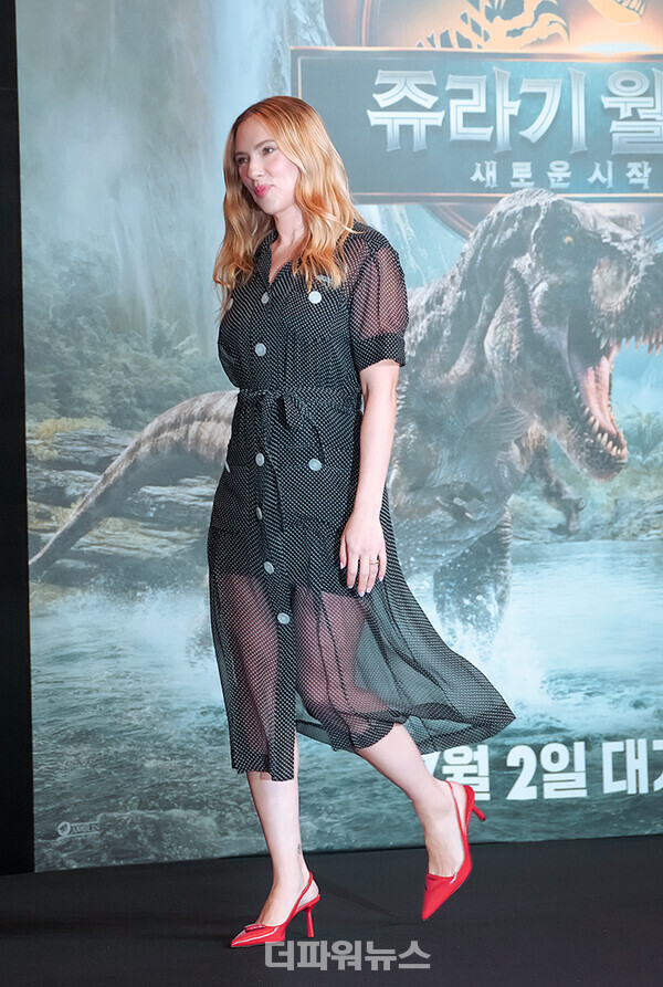 스칼렛요한슨,영화‘쥬라기월드:새로운시작’기자간담회