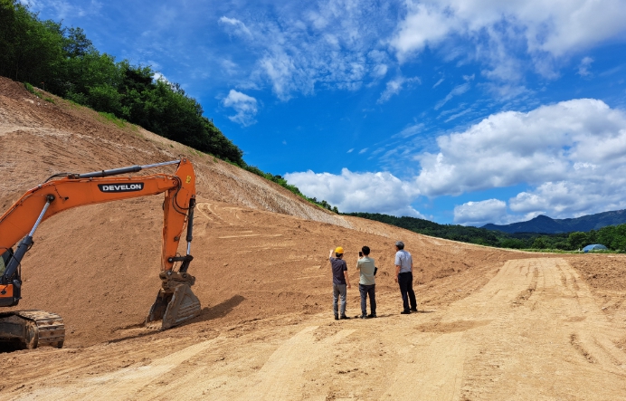 부리면 일원 개발행위대상지 점검 모습
