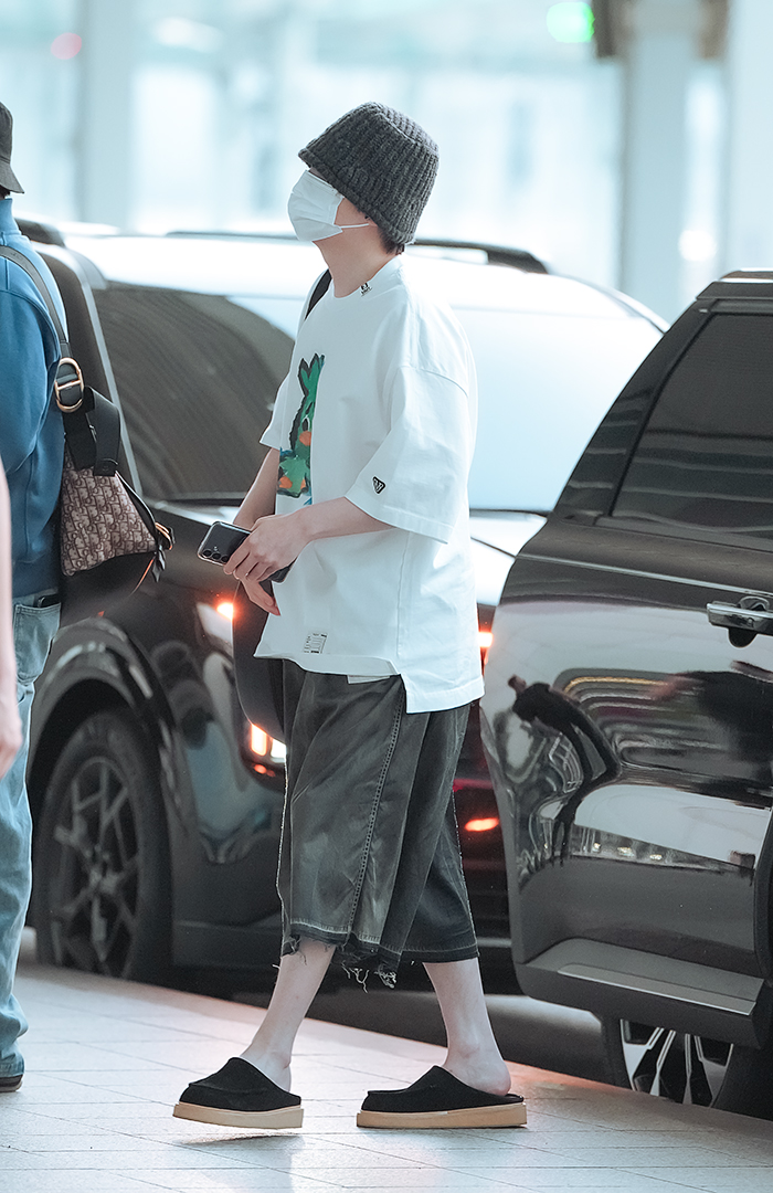 방탄소년단 슈가, 인천국제공항 출국