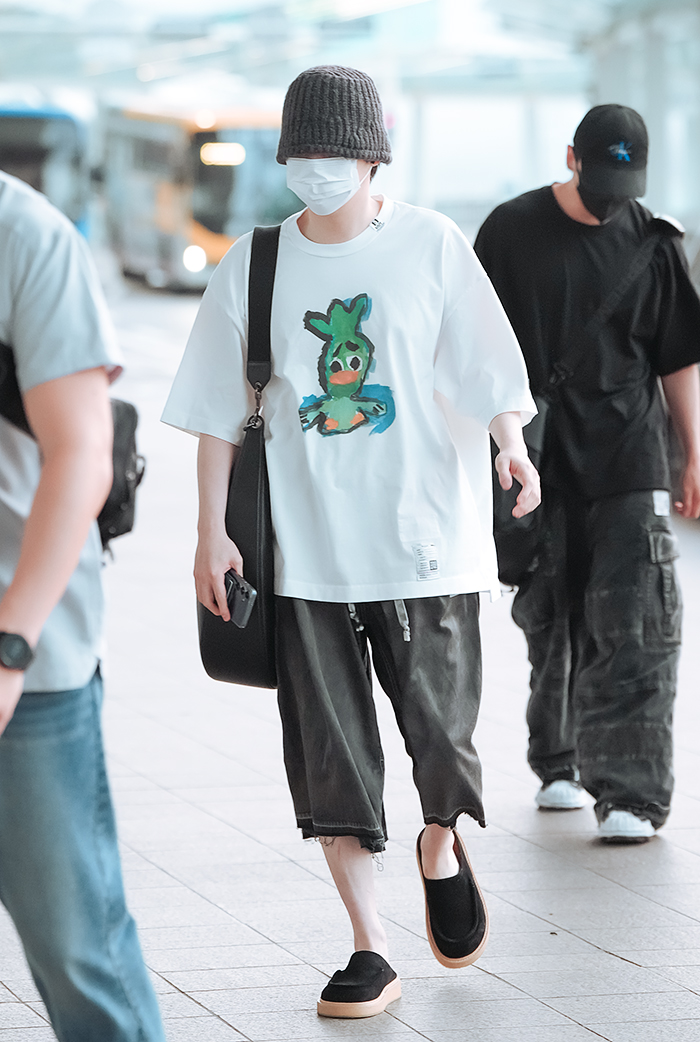 방탄소년단 슈가, 인천국제공항 출국