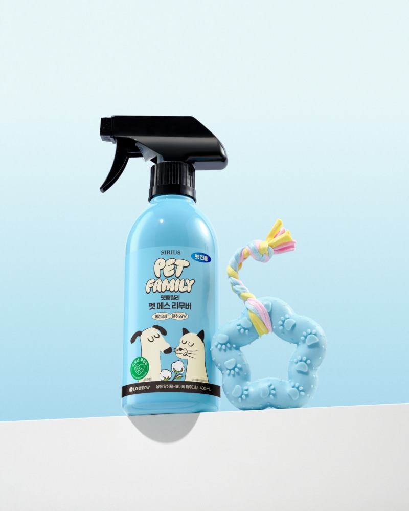 LG생활건강 펫패밀리, 반려동물의 용변 얼룩과 냄새 제거제 선보여