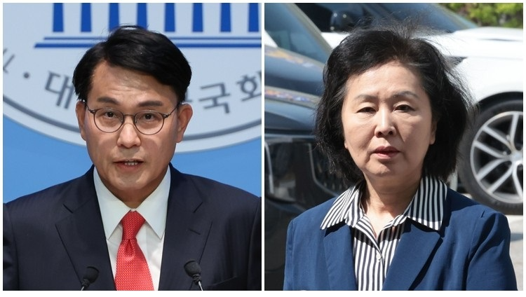 윤상현 의원(왼쪽)-김영선 전 의원(사진=연합뉴스)