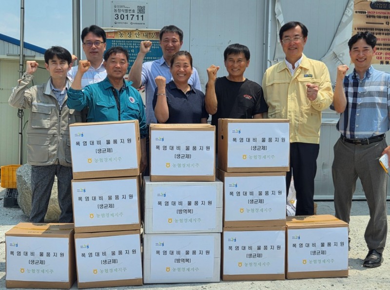 안병우 농협 축산경제대표, 폭염 대비 축산농가 긴급점검