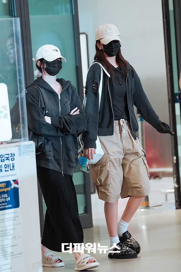 아이브 이서-안유진, 인천국제공항 입국