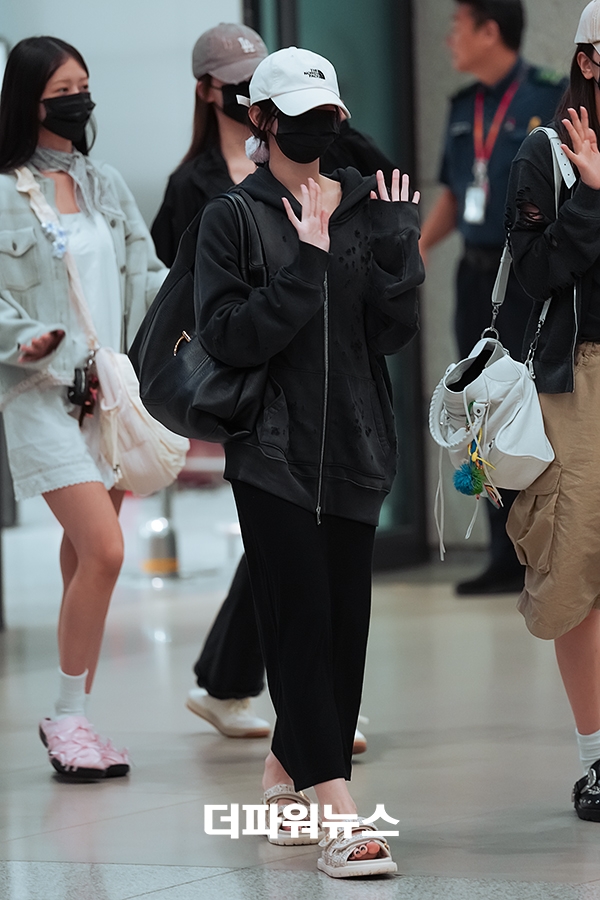 아이브 이서, 인천국제공항 입국