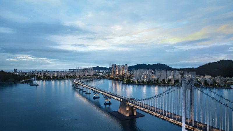 써밋 리미티드 남천 야경 투시도