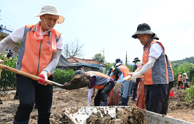 한전, 집중호우 피해지역 복구에 전사 역량 결집