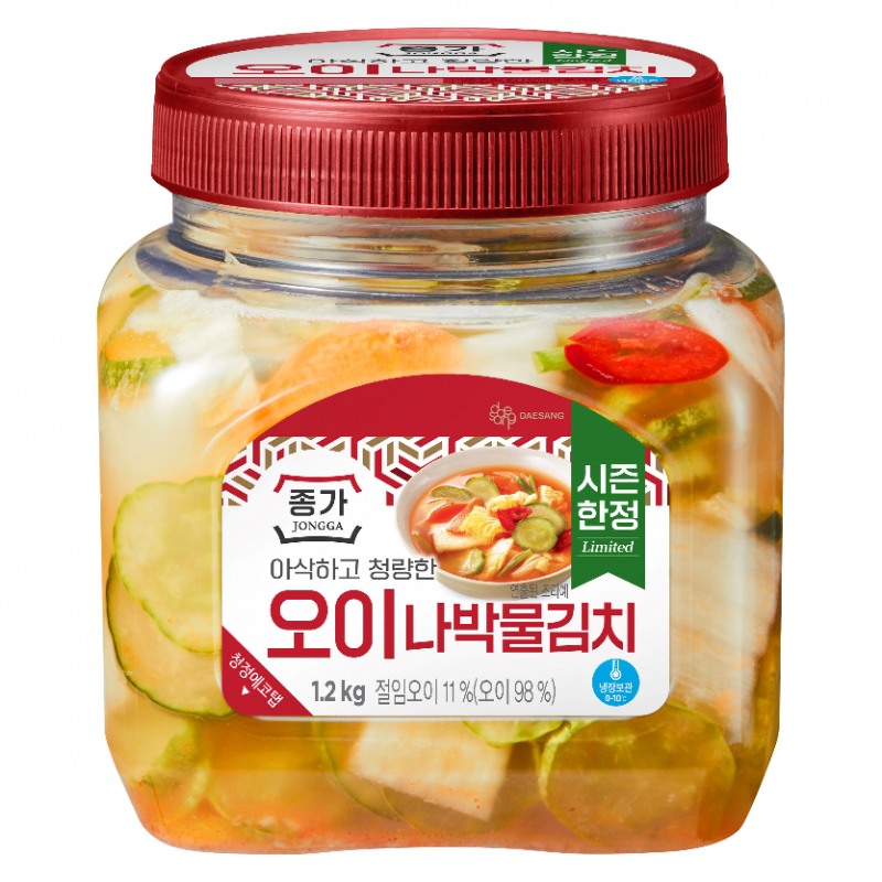 대상 종가, ‘오이나박물김치’ 선보여