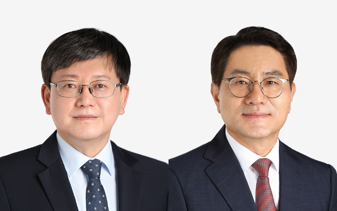 (왼쪽부터) 임서정 전 고용노동부 차관, 김동회 전 금융감독원 부원장. 사진=화우