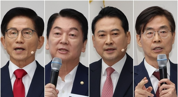 김문수·안철수·장동혁·조경태(사진=연합뉴스)
