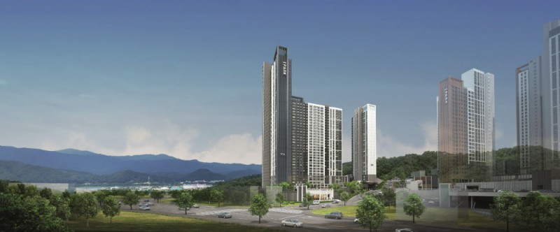 춘천 레이크시티 2차 아이파크 주경투시도.