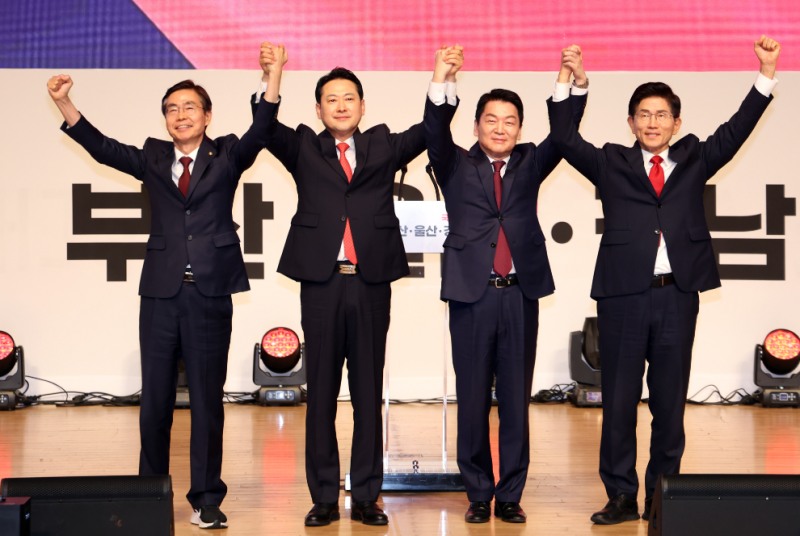 국민의힘 당 대표 후보들(사진=연합뉴스)