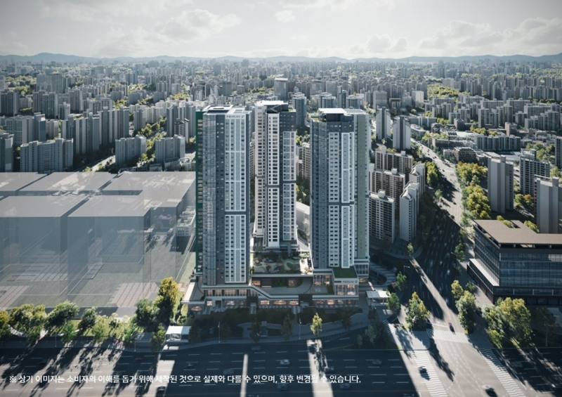 망포역 푸르지오 르마크 조감도.