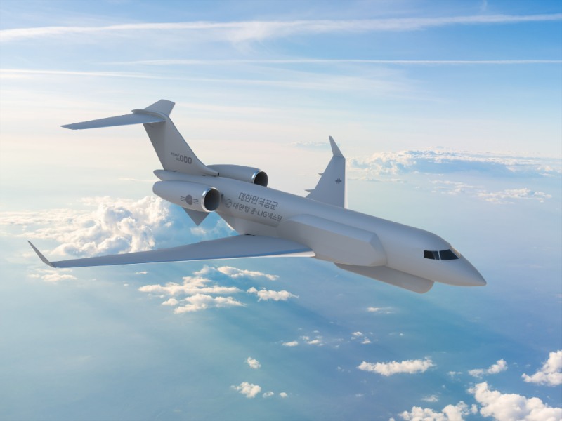 대한항공-LIG넥스원의 전자전 항공기(전자전기) 예상도.(사진=대한항공)