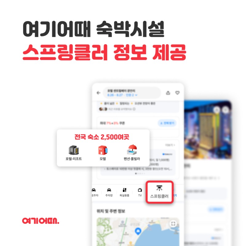 여기어때, 숙박시설 스프링클러 설치 정보 제공