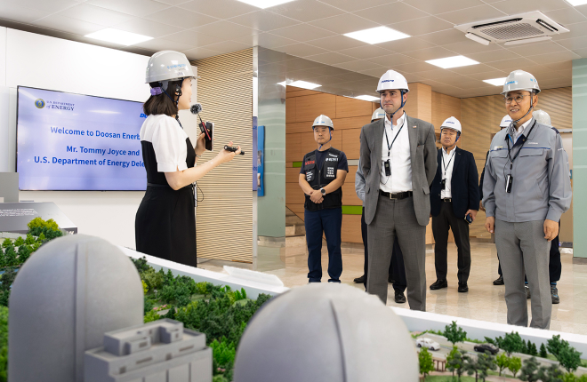 APEC 참가국 에너지 당국자들 잇따라 두산에너빌리티 본사 방문