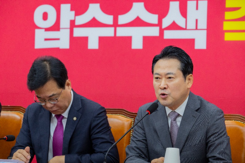 특검 압수수색 시도 규탄 발언하는 장동혁 대표(사진=연합뉴스)