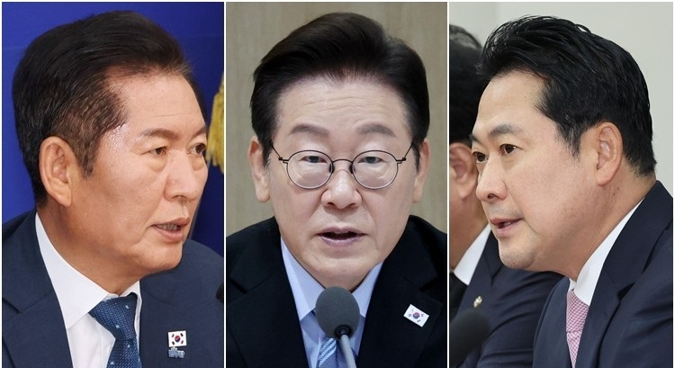 이재명 대통령과 여야 대표(사진=연합뉴스)