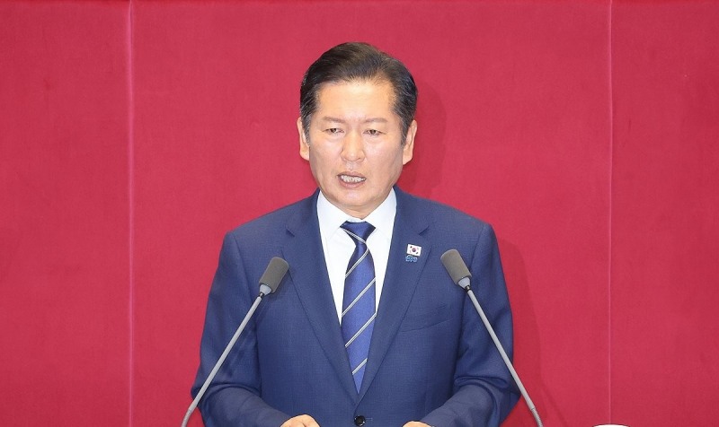 정청래, 국회 첫 교섭단체 연설(사진=연합뉴스)