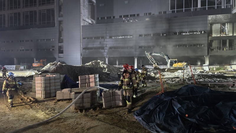 양주 물류센터 공사장 화재(사진=연합뉴스)