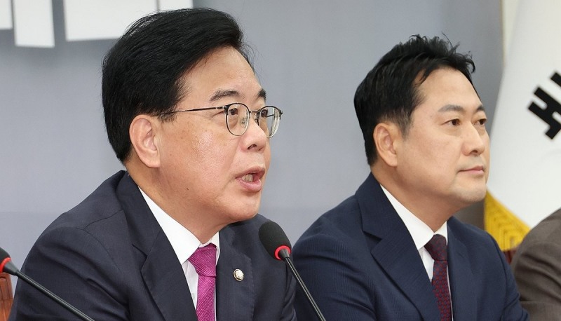 '합의파기' 비판하는 송언석 원내대표(사진=연합뉴스)