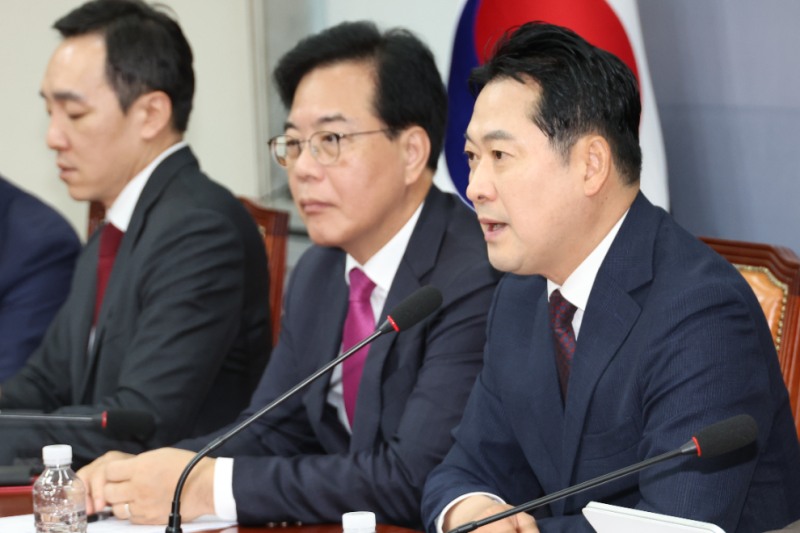 최고위에서 발언하는 장동혁 대표(사진=연합뉴스)