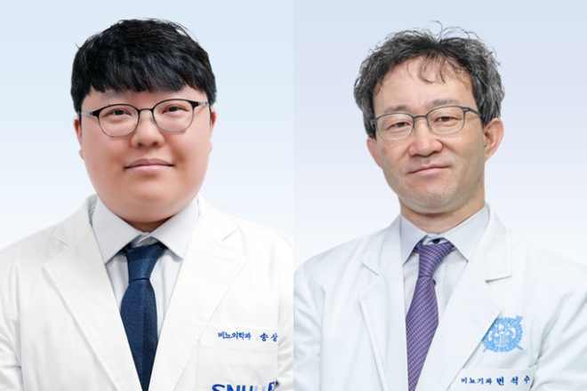(왼쪽부터) 분당서울대병원 비뇨의학과 송상헌 교수, 변석수 교수. 사진=분당서울대병원