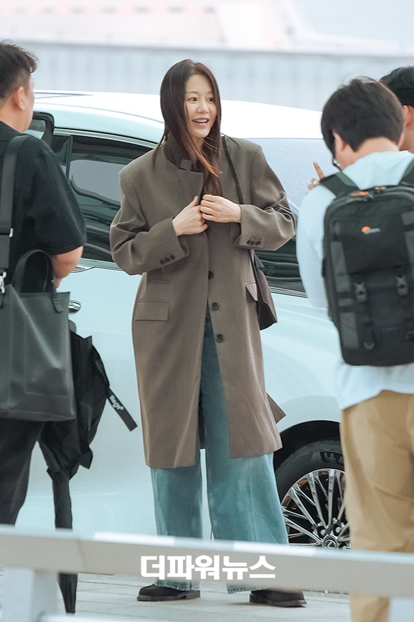 고현정, 인천국제공항 출국