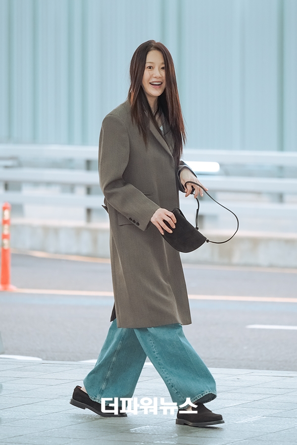 고현정, 인천국제공항 출국