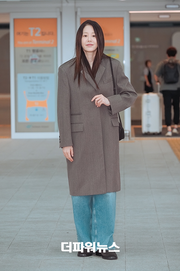 고현정, 인천국제공항 출국