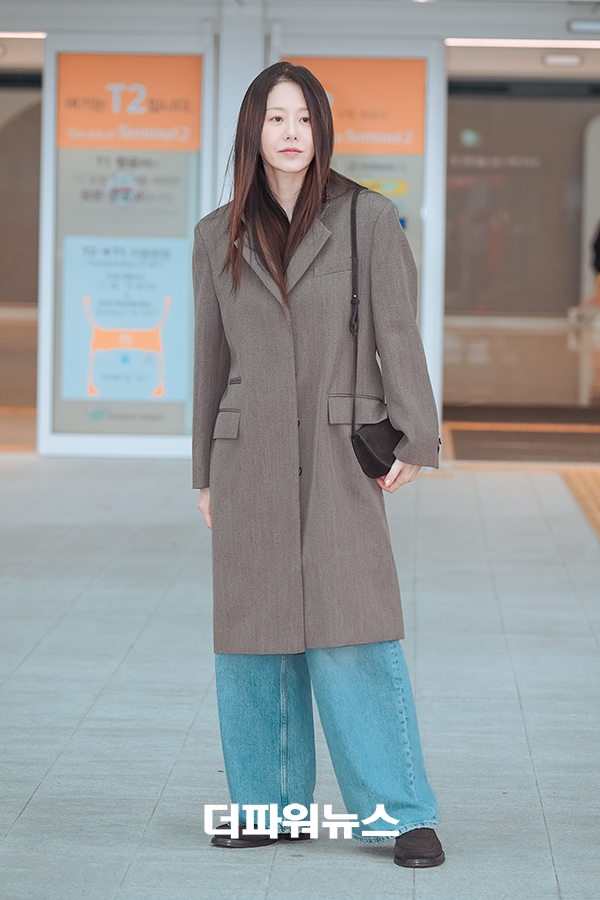 고현정, 인천국제공항 출국