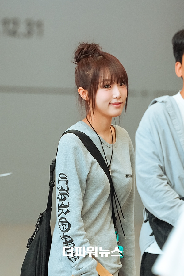 최예나, 김포국제공항 출국