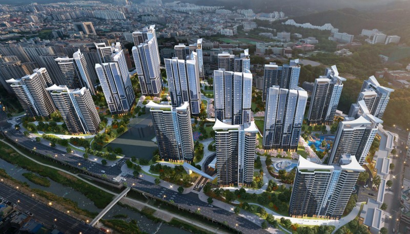 HDC현대산업개발이 선보이는 광주 학동4구역 재개발 사업 조감도.(사진=HDC현대산업개발)