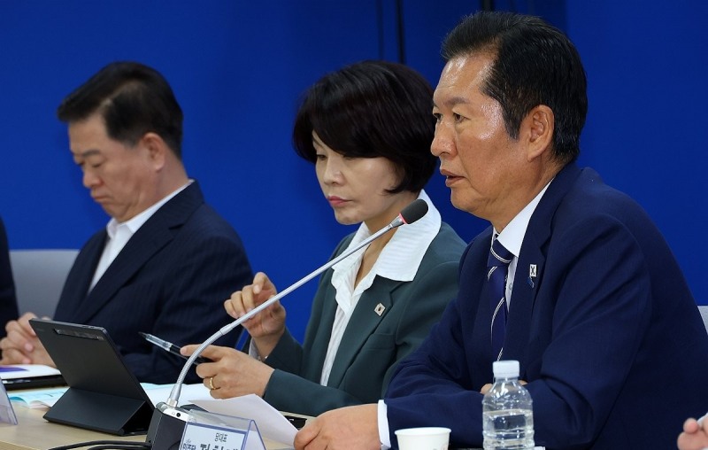 부울경 예산 중요성 강조하는 정청래(사진=연합뉴스)