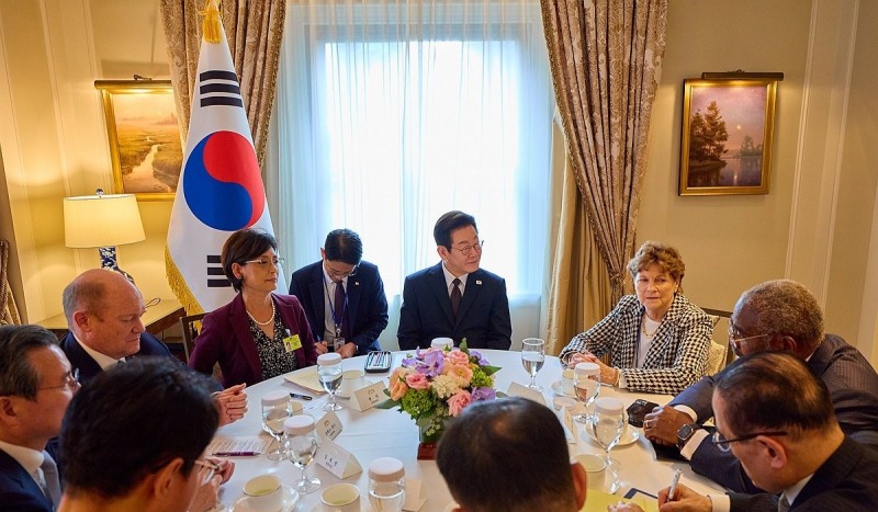 이재명 대통령, 유엔총회 계기 미 상·하원 의원단 접견(사진=연합뉴스)