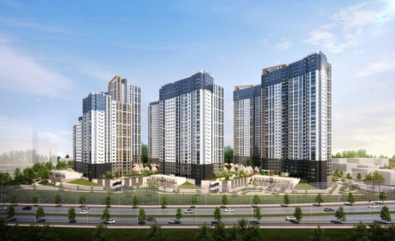 아산탕정 동일하이빌 파크레인 투시도.
